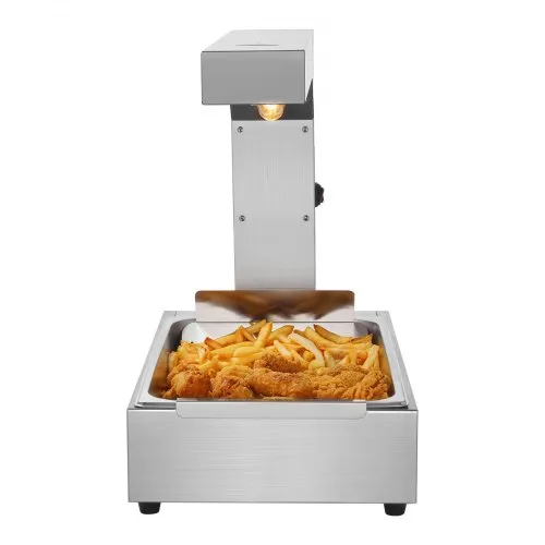 VEVOR Chauffe-Frites Commercial 750 W Lampe Chauffe-Plat en Acier Inoxydable Température 40-50 ℃ – Image 2
