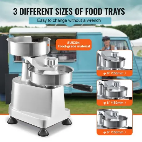 VEVOR Presse à Hamburger Commerciale 100/130/150 mm de Diamètre – Image 3