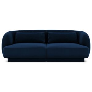 Canapé en velours Louis -2, 3 ou 4 places- Bleu royal - plusieurs tailles