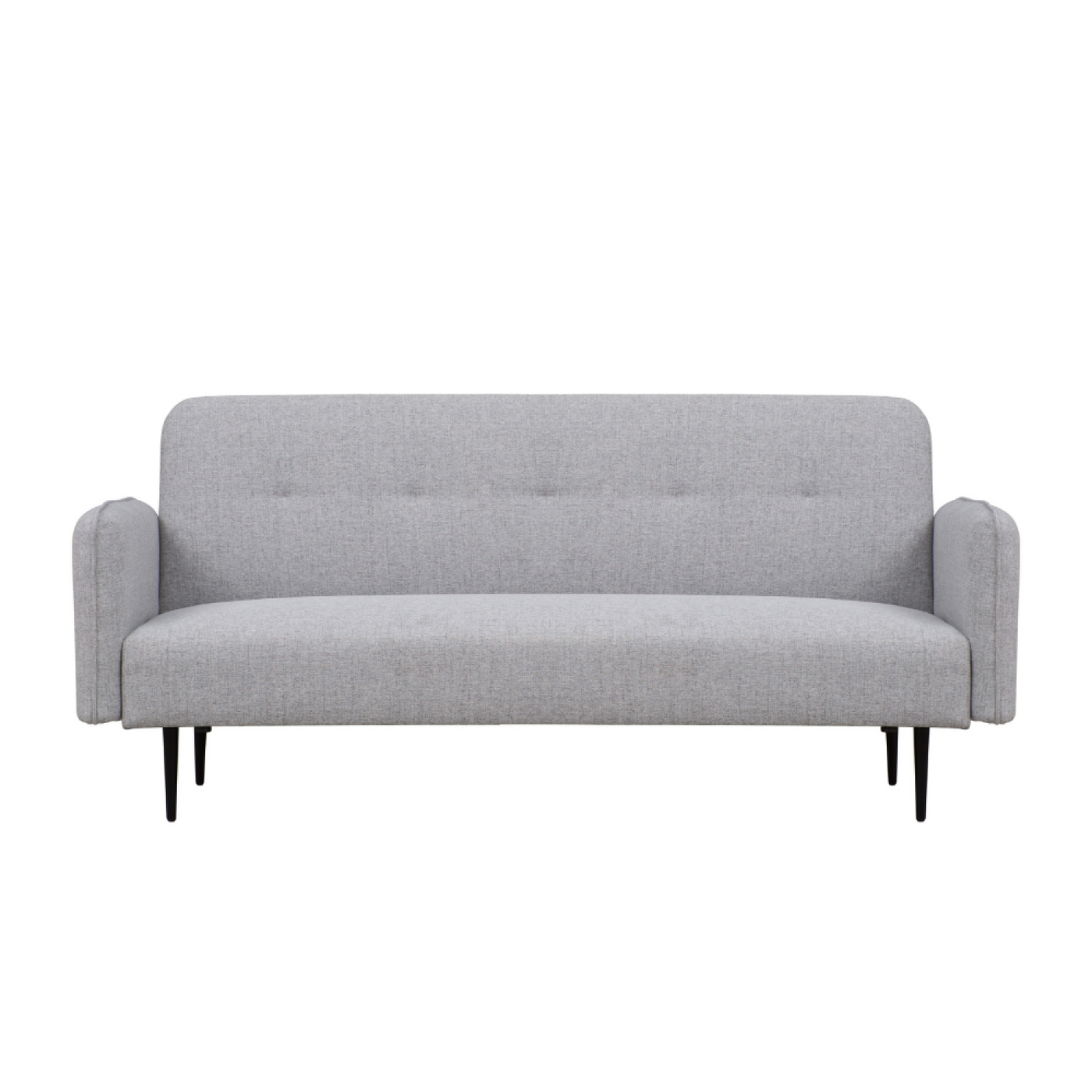 Canapé convertible 3 places en tissu gris BRUGES