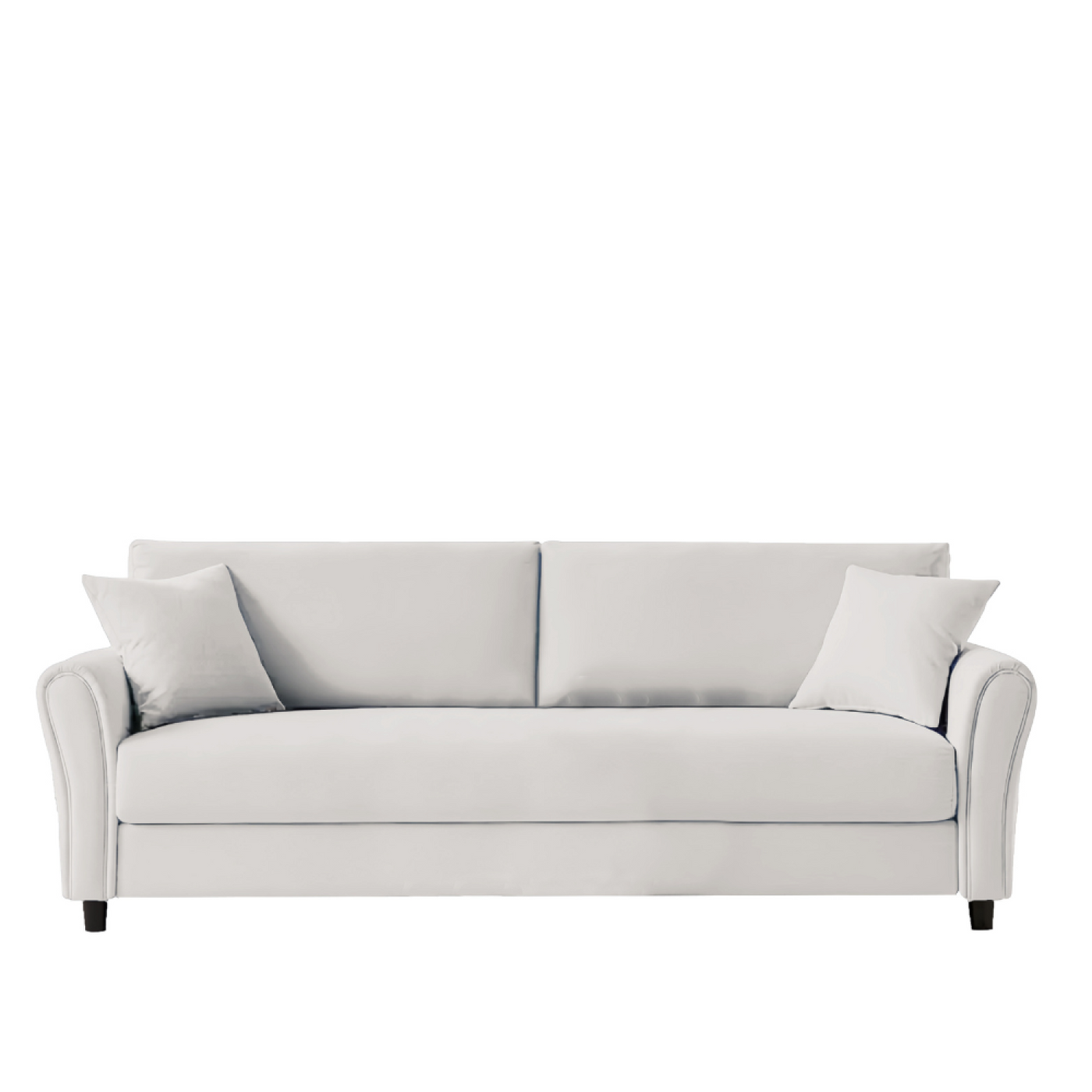 MALERNE - Canapé droit design en tissu 4 places