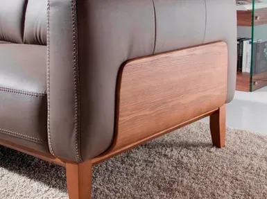 Canapé Angel Cerda en cuir de vachette 209x92x77cm – Image 2