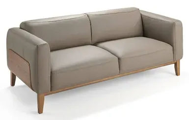 Canapé Angel Cerda en cuir de vachette 209x92x77cm – Image 5