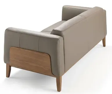 Canapé Angel Cerda en cuir de vachette 209x92x77cm – Image 4