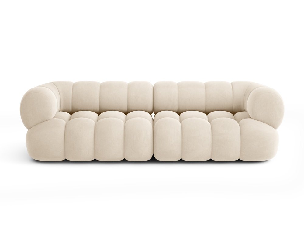 Canapé d'angle modulaire droit Maurice 3 places - Beige Foncé 270x165x70