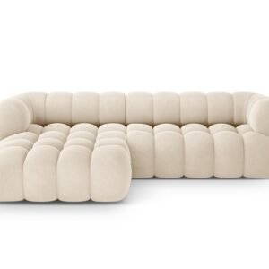 Canapé d'angle modulable Maurice -3 places - Beige clair