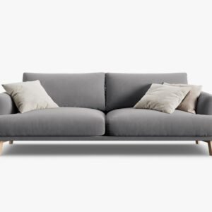 Canapé en Velours Margot-2,3 ou 4 Places - Gris plusieurs tailles