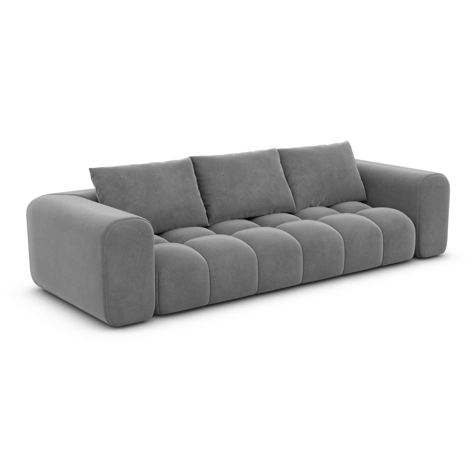 Sofa Luna - velours - gris foncé