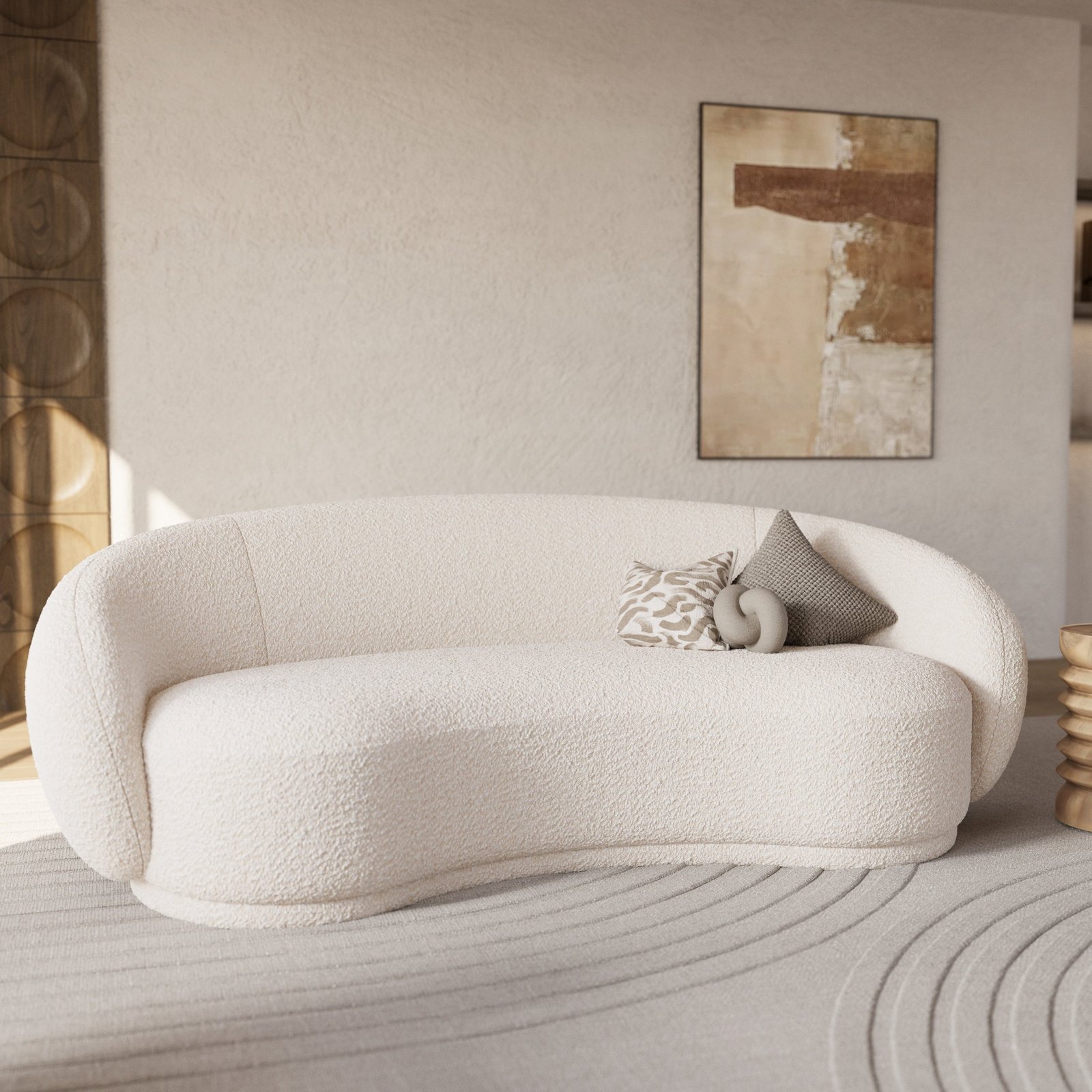 Ensemble canapé, fauteuil et table basse 4 personnes Izaé – Image 3