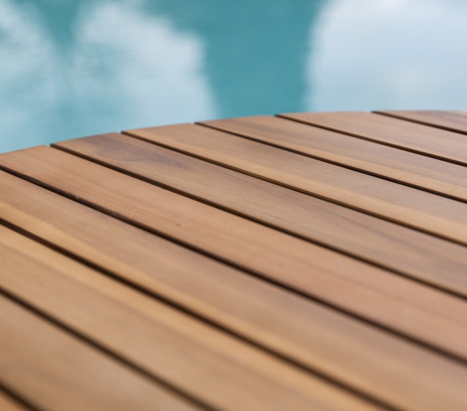 Salon de jardin en acacia - 5 places - DANAO – Image 2