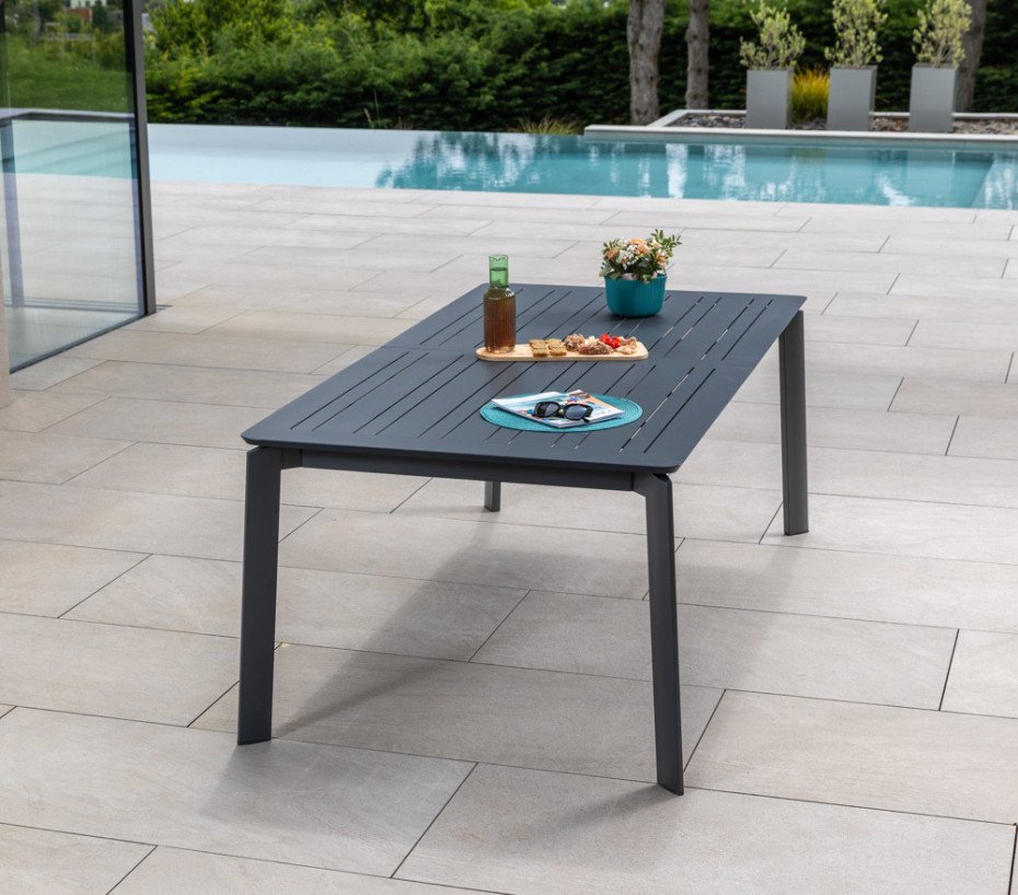 Ensemble table et chaises de jardin - Gris Anthracite - NAIROBINEA – Image 5
