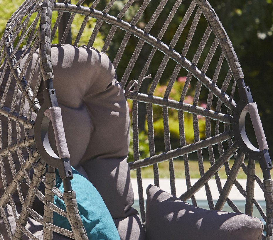 Fauteuil de jardin suspendu - gris anthracite - CANBERRA – Image 4