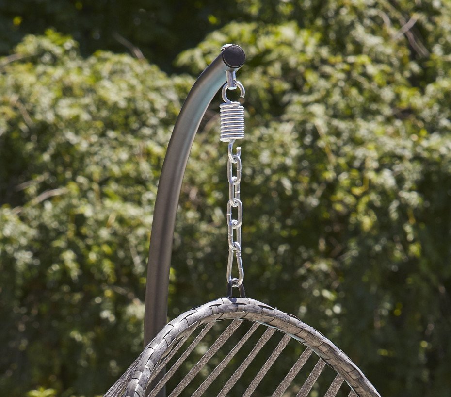 Fauteuil de jardin suspendu - gris anthracite - CANBERRA – Image 3