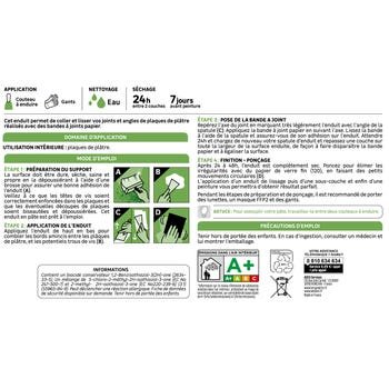 Enduit pour joint en pâte AXTON blanc 7 kg – Image 3