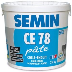 Enduit joint plaque plâtre CE78 SEMIN, påte 25kg