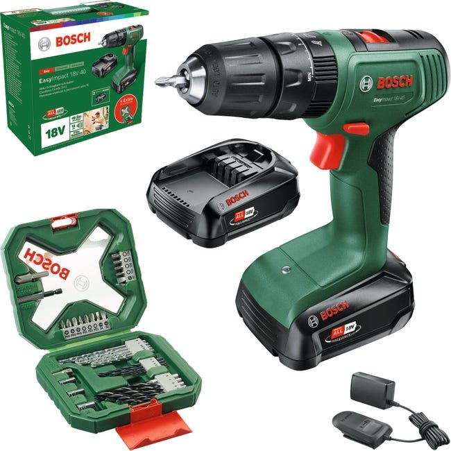 Perceuse sans fil percussion 18V BOSCH Easyimpact 18V-40,40N..