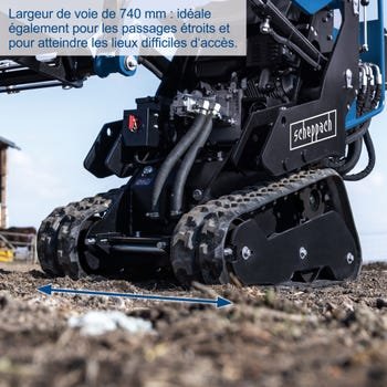 Scheppach Chargeur compact thermique MKL730 - moteur 4 temps – Image 4