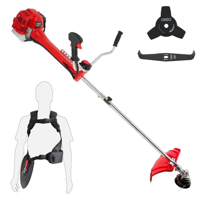 Débroussailleuse thermique professionnelle 62 cm²- 2 tps 2en