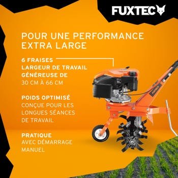 Motoculteur thermique FUXTEC FX-AF1139 - 139cm3 motobineuse – Image 3