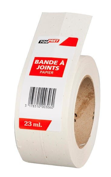 Bande à joints papier TOUPRETL 23 m xl0.5cm