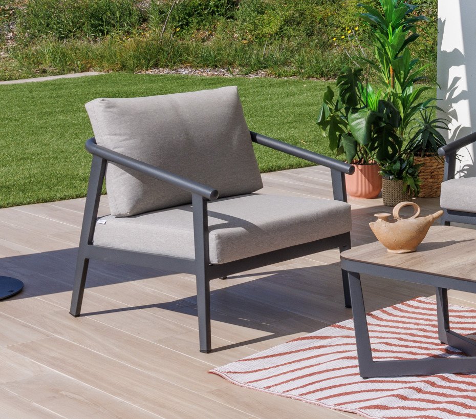 Salon de jardin en aluminium -5 places - FONTANA – Image 3