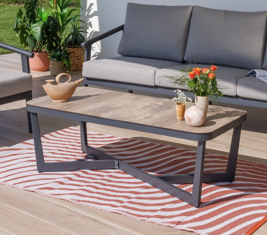 Salon de jardin en aluminium -5 places - FONTANA – Image 2