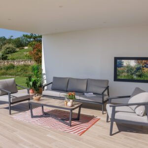 Salon de jardin en aluminium -5 places - FONTANA