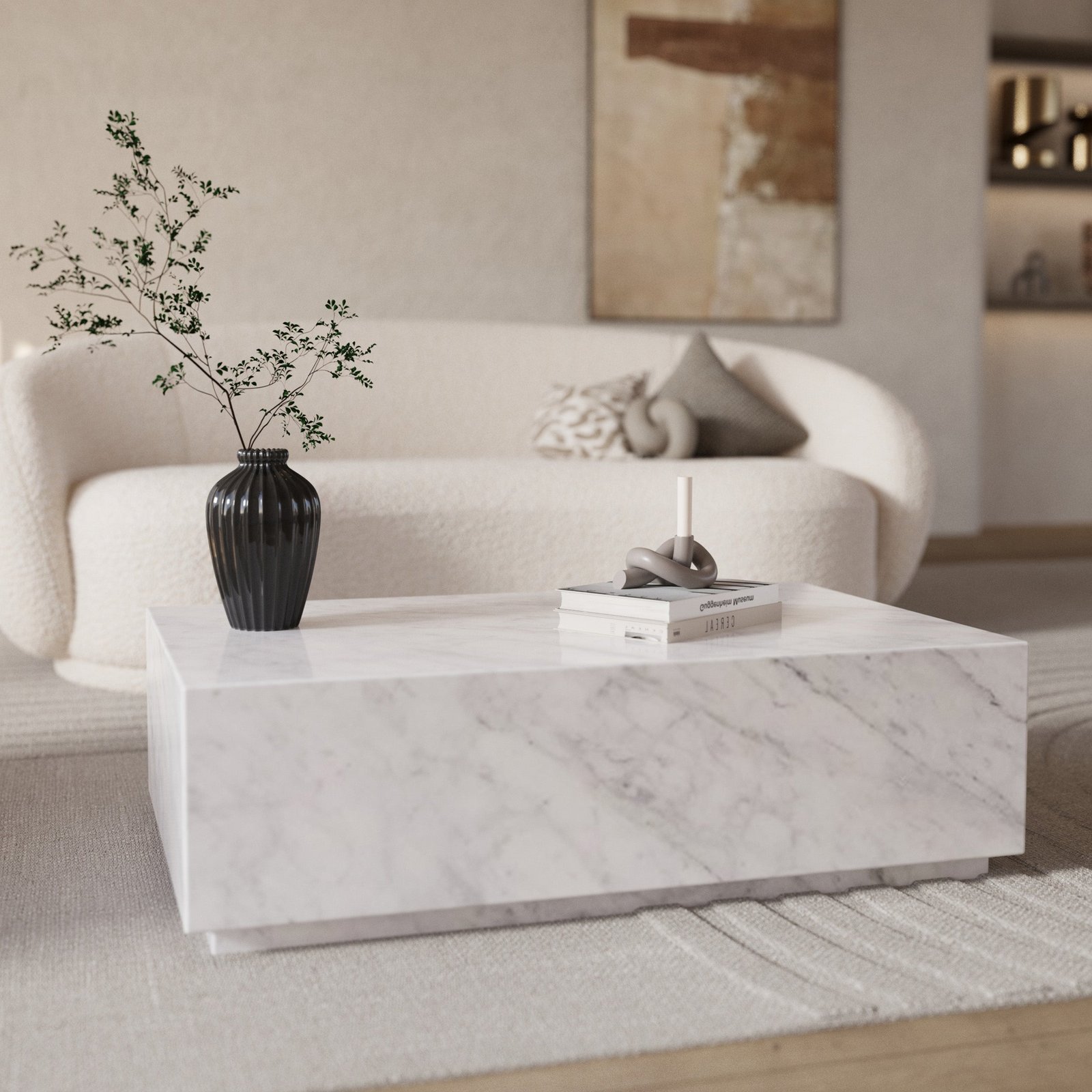 Ensemble canapé, fauteuil et table basse 4 personnes Izaé – Image 2